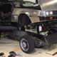 This Is What It Looks Like When You Lift A DeLorean Body Off Of Its Chassis